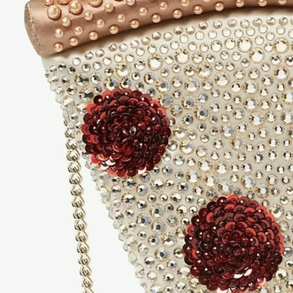 NWT RARE KATE SPADE 3D CRYSTAL PIZZA SLICE CROSSBODY BAG PURSE - Picture 11 of 11